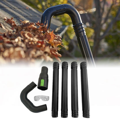 Gutter Cleaner Accessory for Leaf Blower with 360 Degree Rotating Nozzle