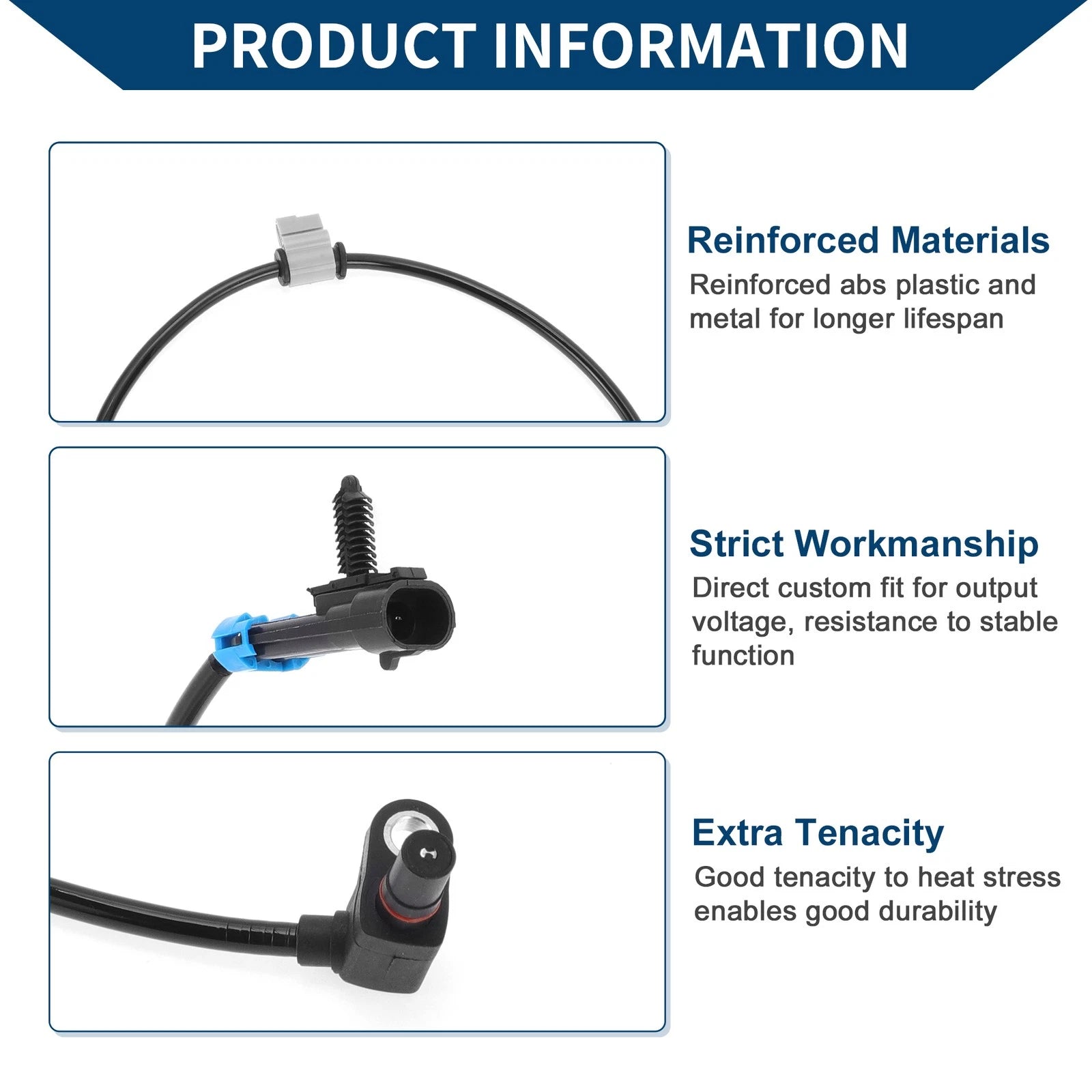 ABS Wheel Speed Sensor Replacement Front for Chevrolet Blazer RWD (1998–2005)