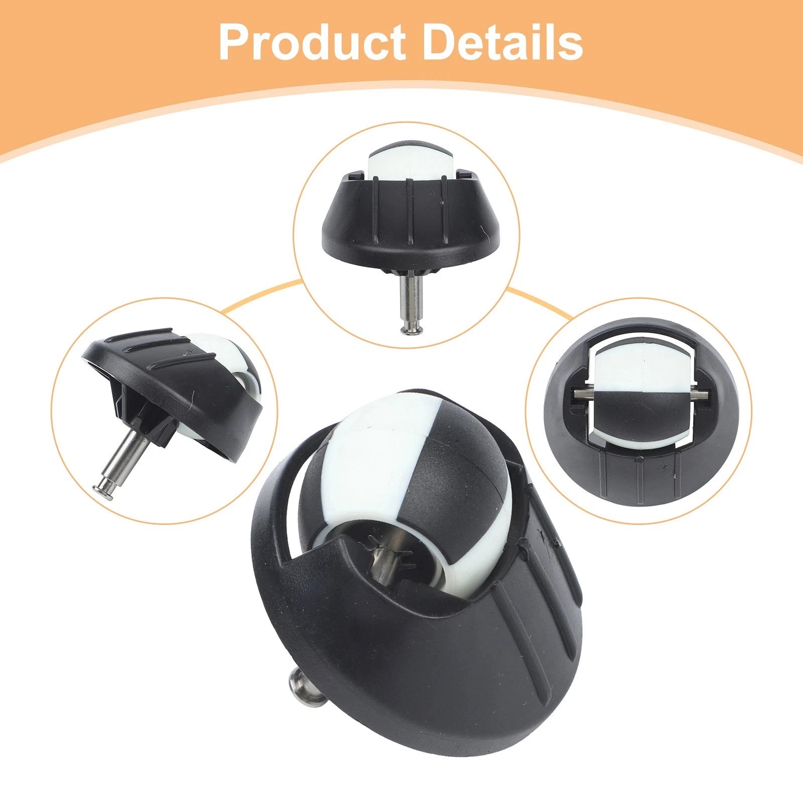 Caster Assembly for - Smooth Maneuverability, Plastic