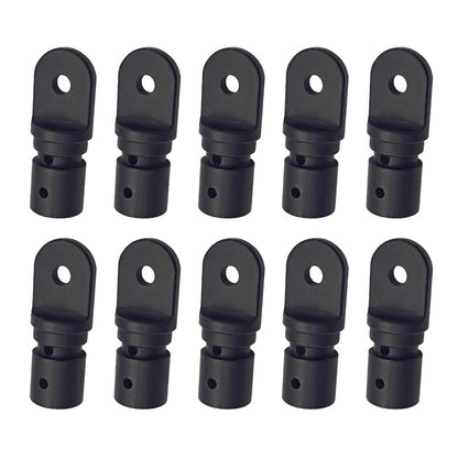 10 Pack Plastic Eye End Cap for 1-Inch Bimini Top Boat Canopy Tubing