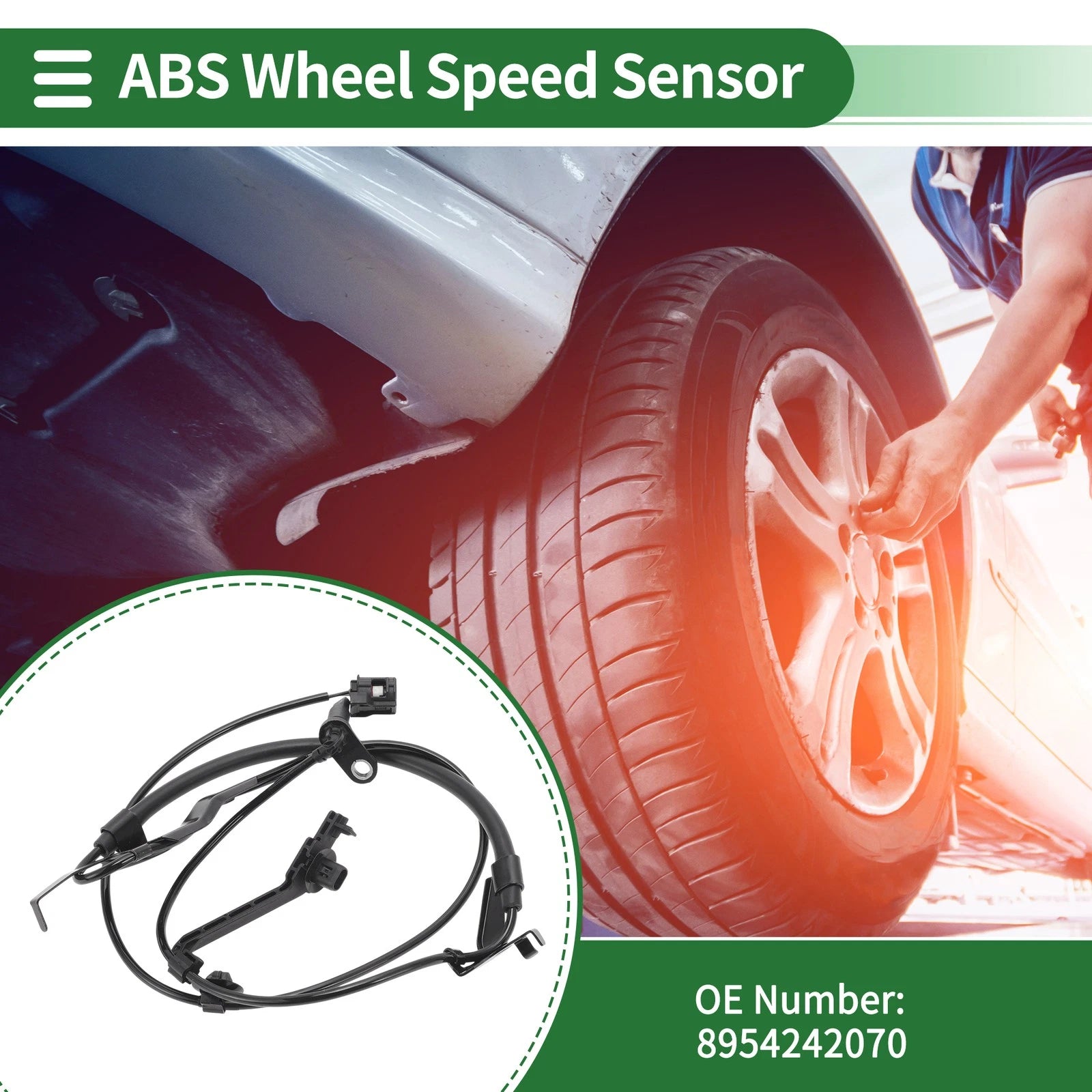 ABS Wheel Speed Sensor Front Right Replacement for Toyota RAV4 (2013–2018)