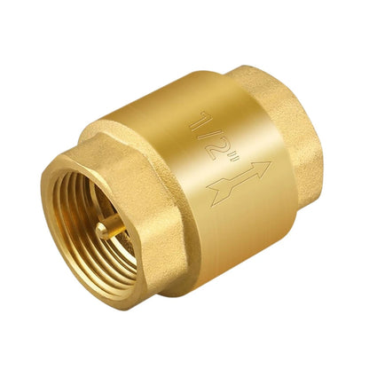 1/2 Inch NPT Brass Fuel Line Non-Return Valve Push Lock Design