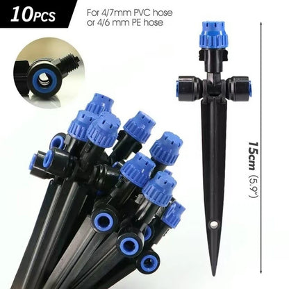 Drip Irrigation Fittings for 180 Degree Rotation (Weather Resistant)