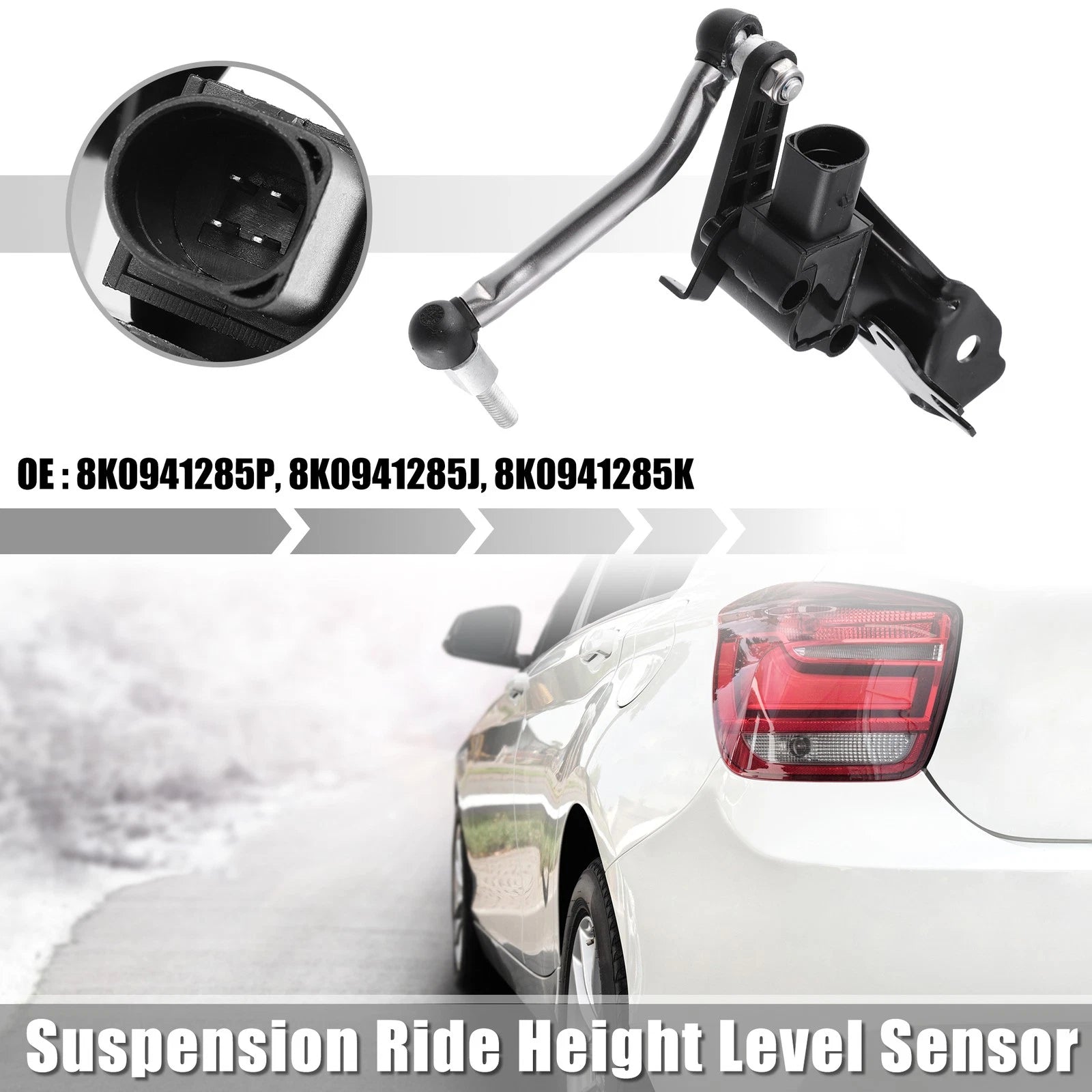 Ride Height Level Sensor Front Left OEM Replacement for Audi A4 (2009–2016)