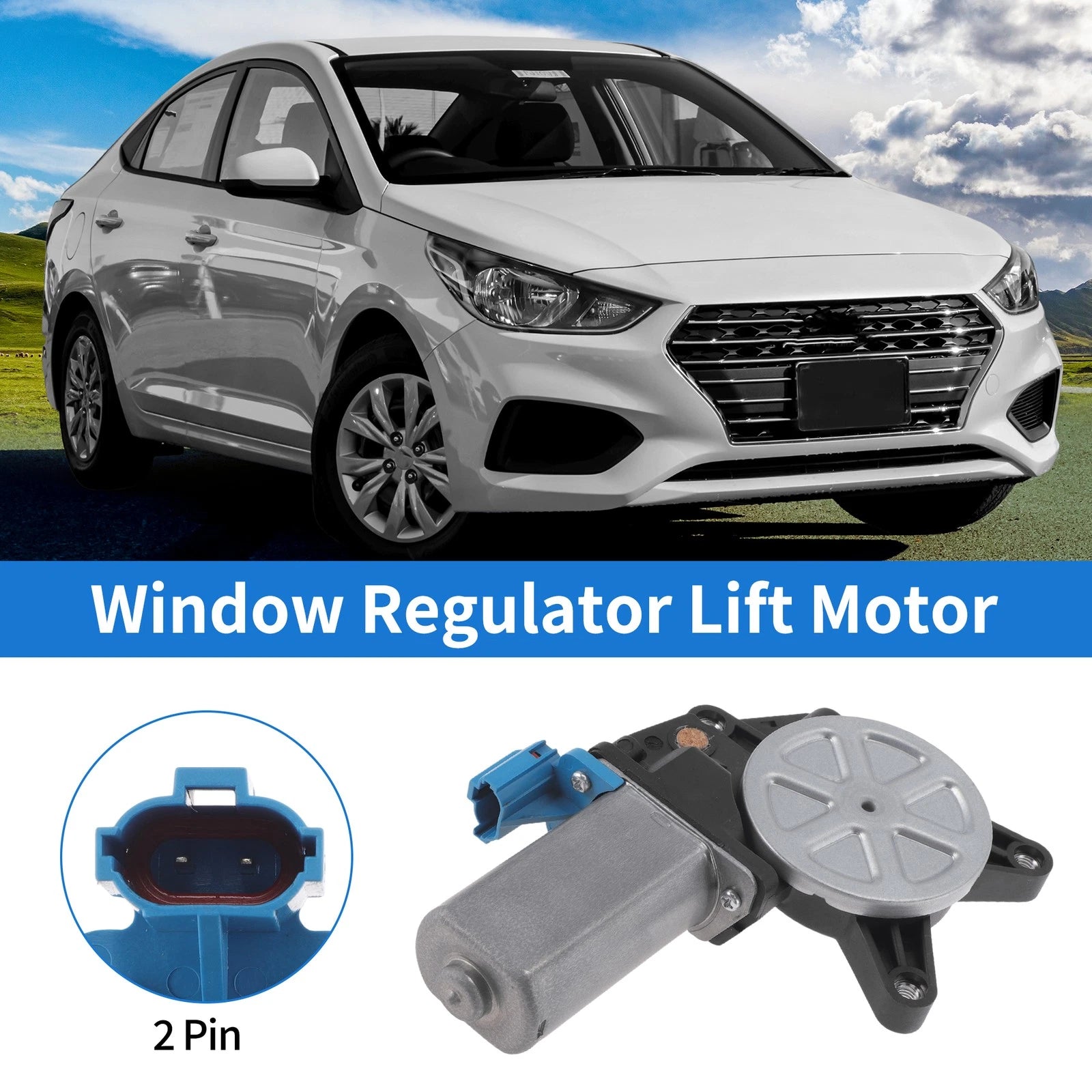 Power Window Regulator Lift Motor Replacement for Dodge Verna (2000–2005)
