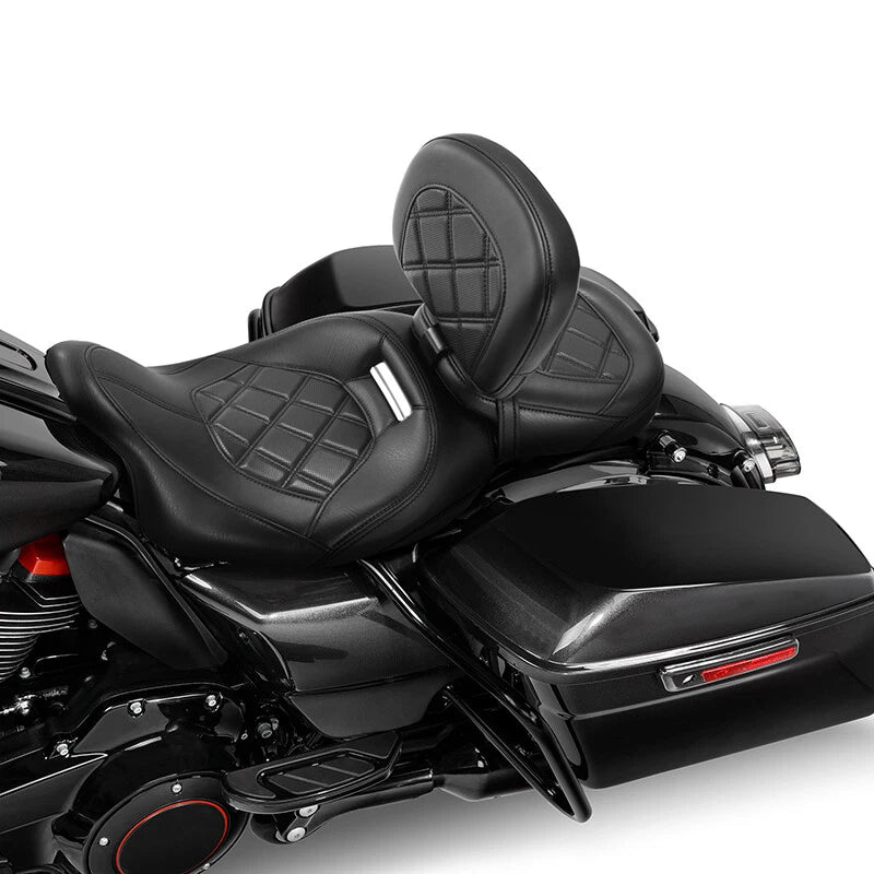 Front Rider Driver Backrest for Harley Touring Electra Road Glide (2009–2023)