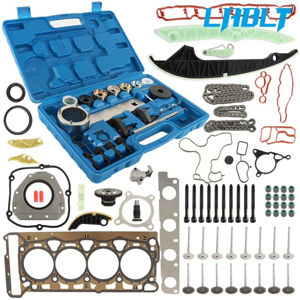 Engine Timing Chain Tool Kit with Gaskets for VW Golf Jetta Audi A4 (2008–2013)