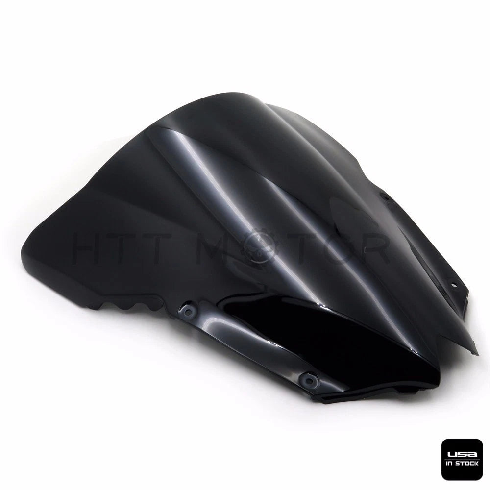 Double Bubble Windshield for Yamaha YZF R6 600 (2008–2016) Black