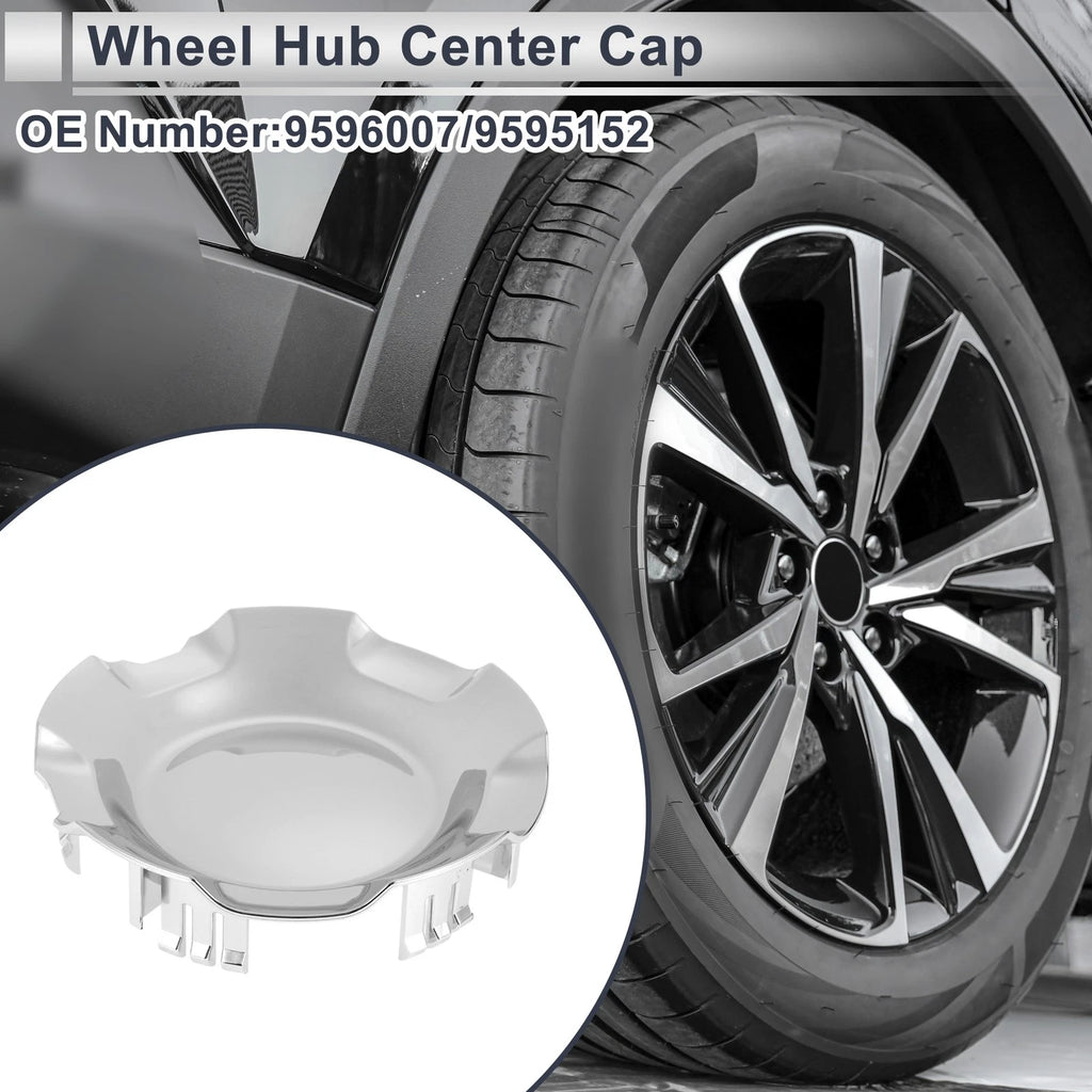 Wheel Hub Center Cap Silver Tone Replacement for Chevrolet Silverado 1500 (2007–2013)