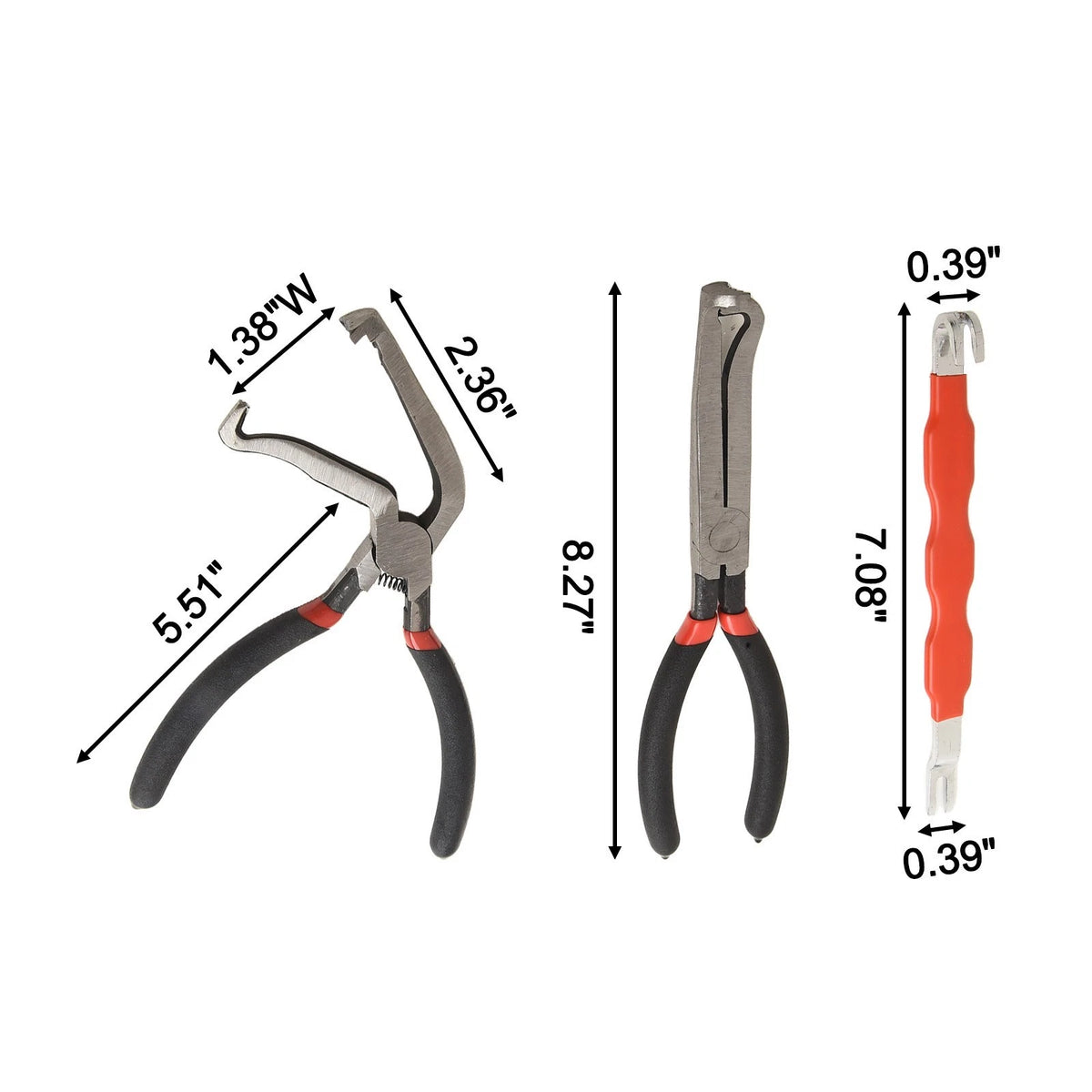 3PC Electrical Disconnect Pliers Set for Automotive Use