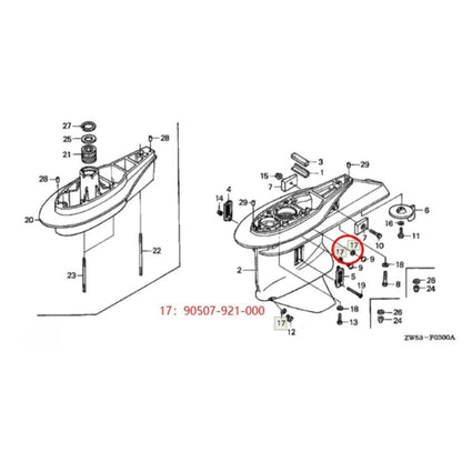 2X Washer for Honda (90507-921-000)