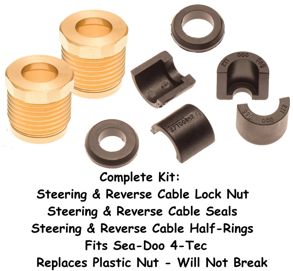 Steering Reverse Cable Lock Nut Seal & Half Ring Kit for Sea Doo RXP RXT (2002–2010)