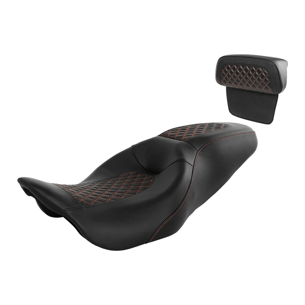 Driver Passenger Seat & Backrest for Harley Touring (2014–2023)