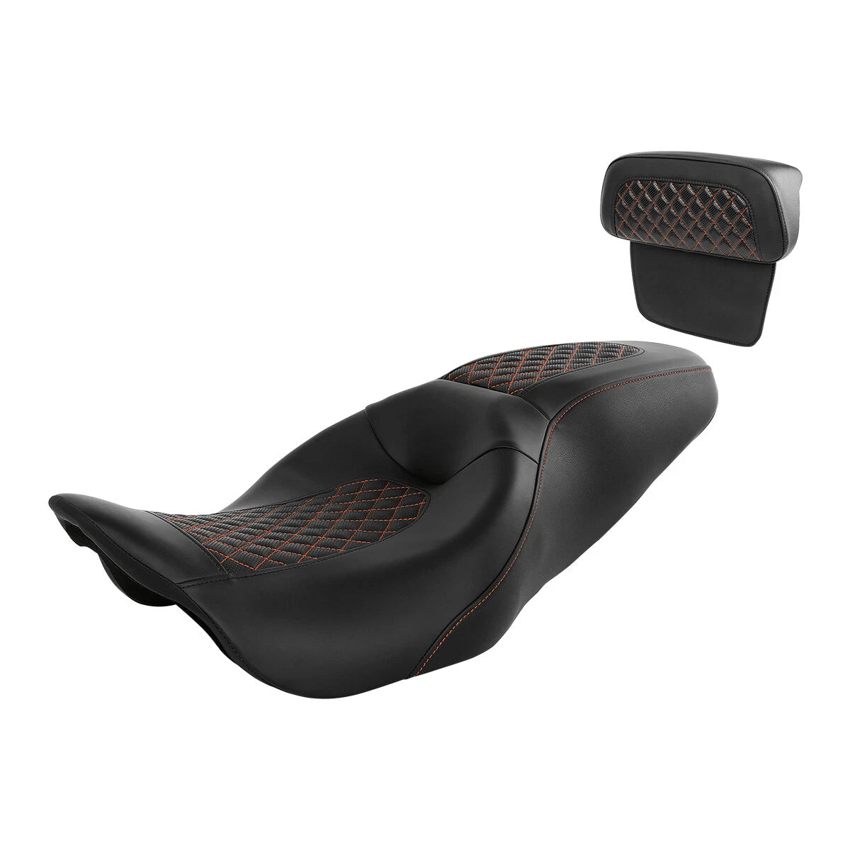 Driver Passenger Seat & Backrest for Harley Touring (2014–2023)