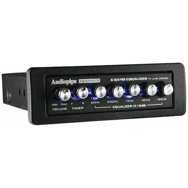 Audiopipe EQ57MOTO 5-Band Graphic Equalizer for Motorcycles (2010–2023)