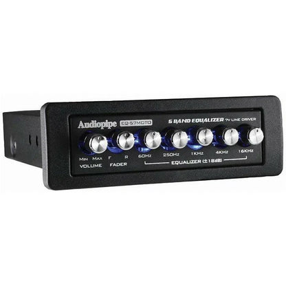 Audiopipe EQ57MOTO 5-Band Graphic Equalizer for Motorcycles (2010–2023)