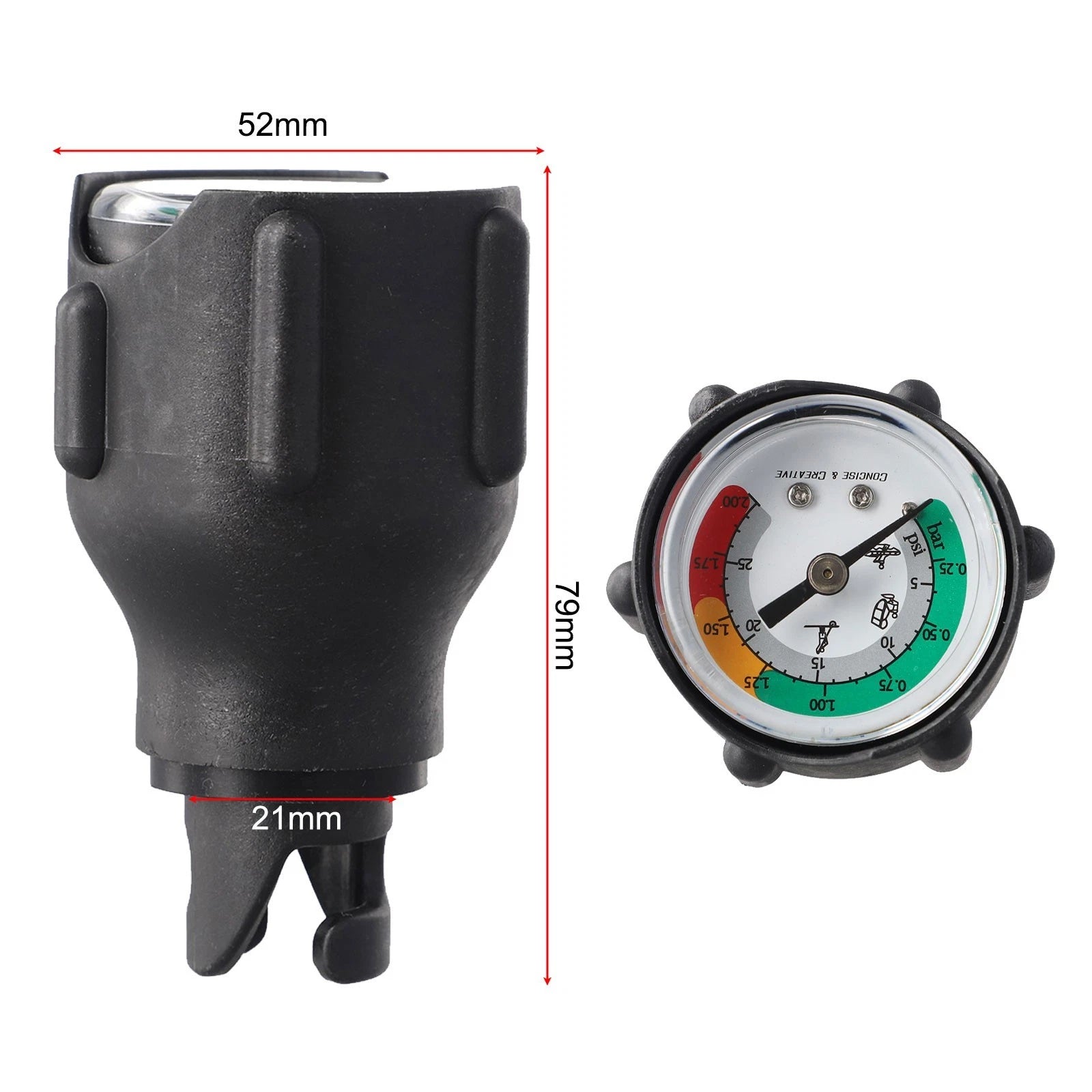 Pressure Gauge for Inflatable Boat (Universal)
