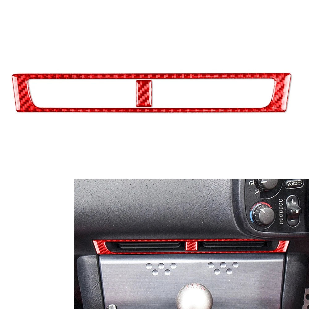 Interior Central Console Air Vent Outlet Cover Trim for Honda S2000 (2004–2009) Red