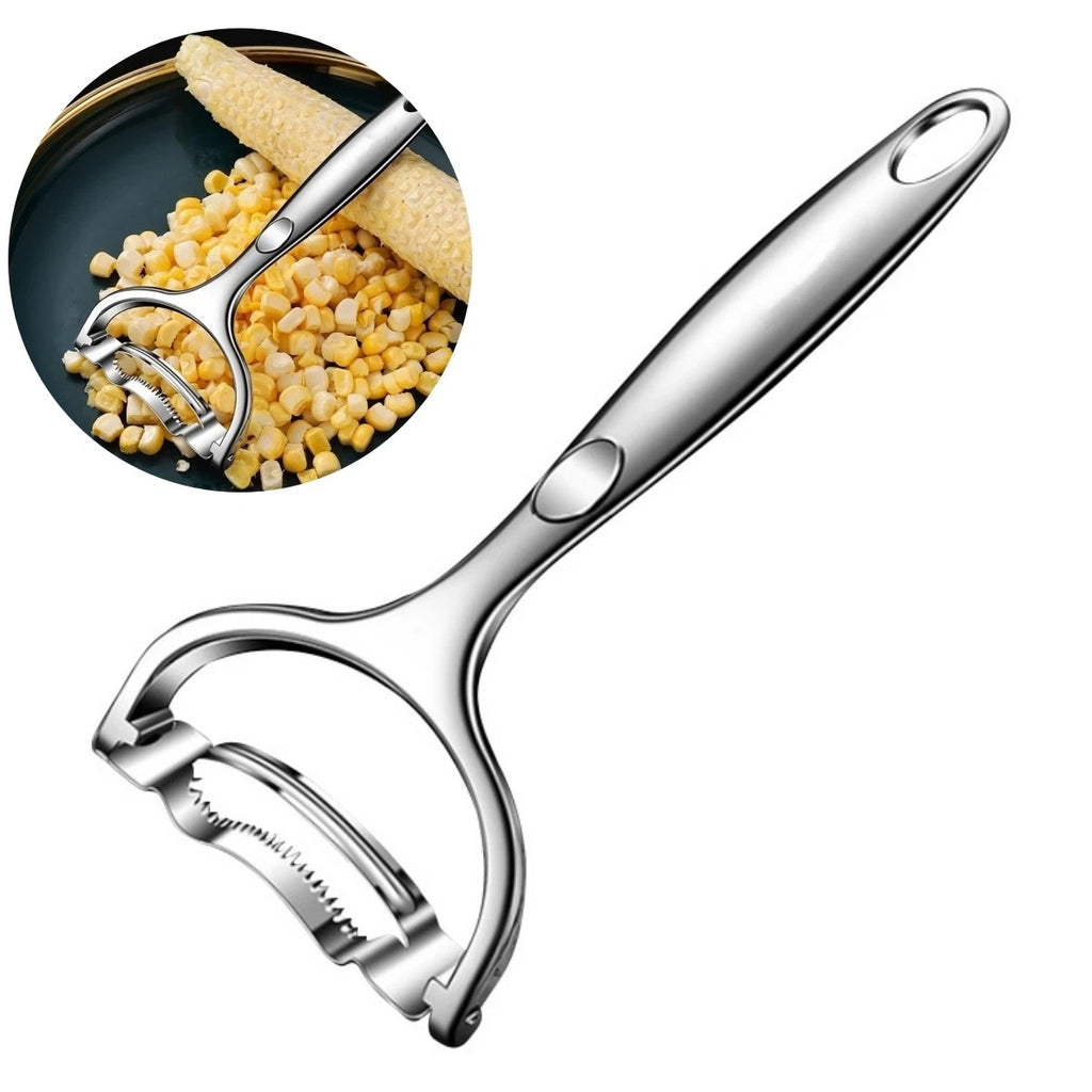 Stainless Steel Corn Stripping Tool for Fast Kitchen Preparation