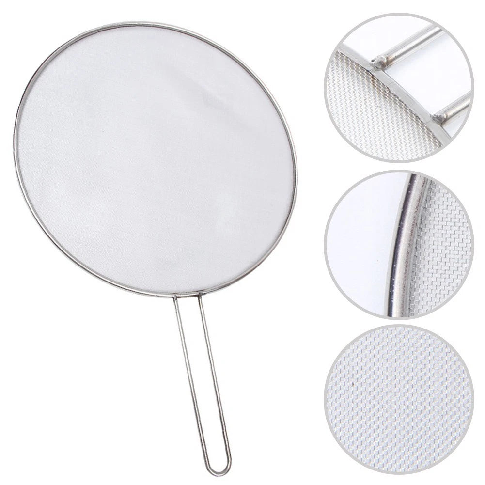 Stainless Steel Cooking Oil Cover for Splash Prevention (No Part Numbers)