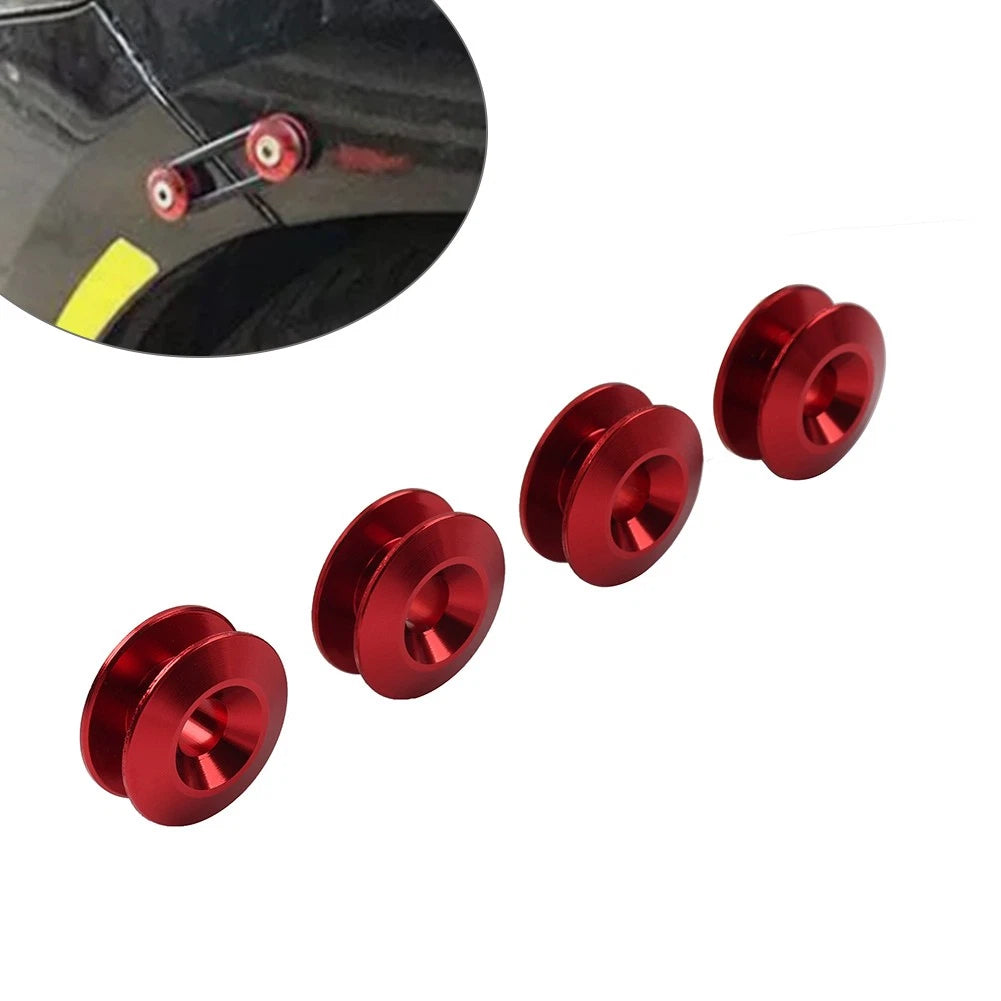 Quick Release Band Fastener Clips for Universal Bumper Holder (Red)