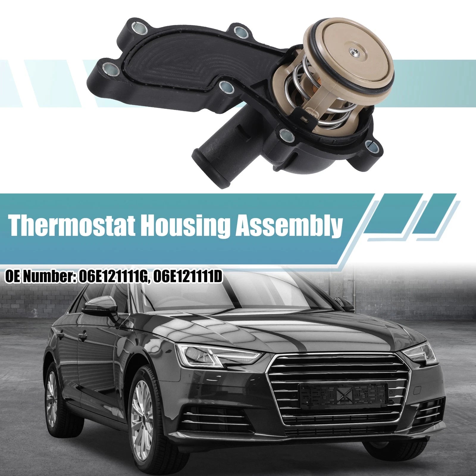 Thermostat Housing Assembly Replacement for Audi A4 Quattro 2009–2016