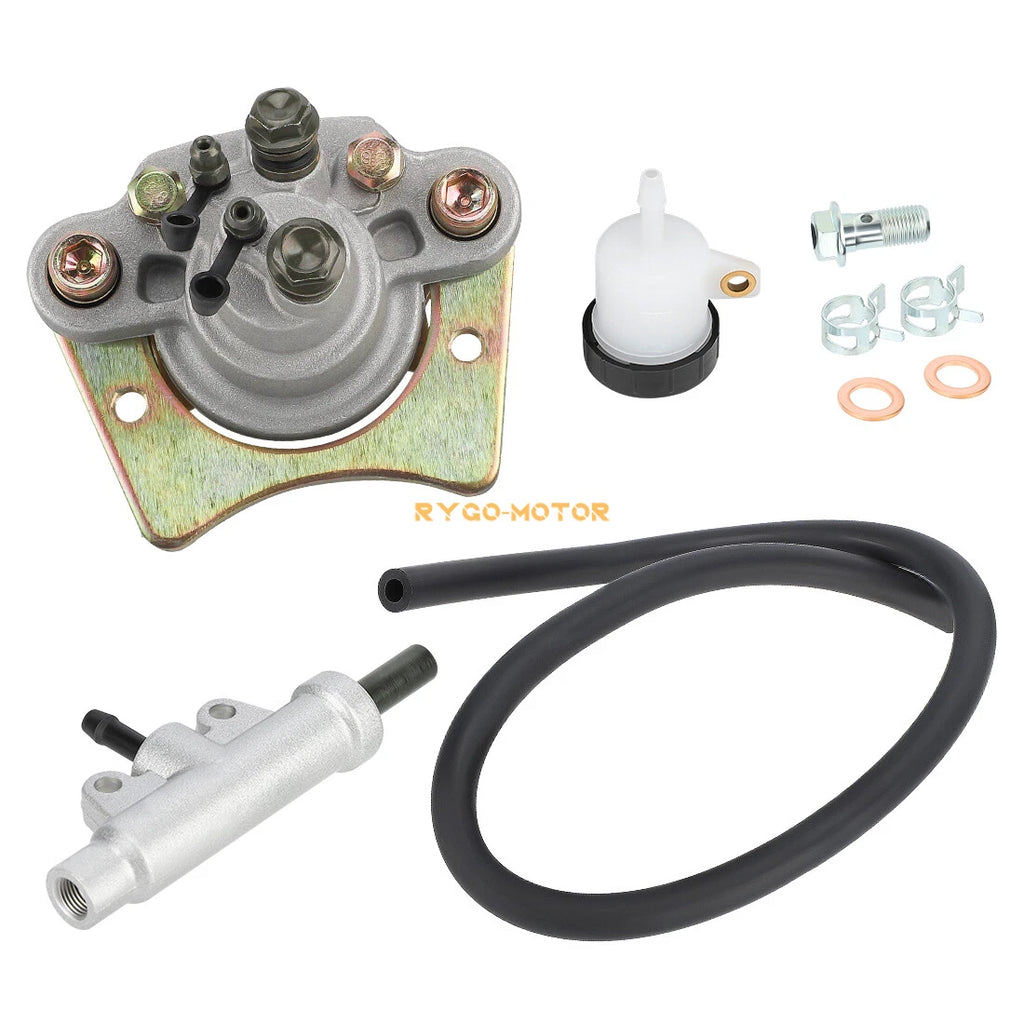 Rear Brake Master Cylinder & Caliper w/ Pads for Polaris Scrambler 500 (2010–2013)