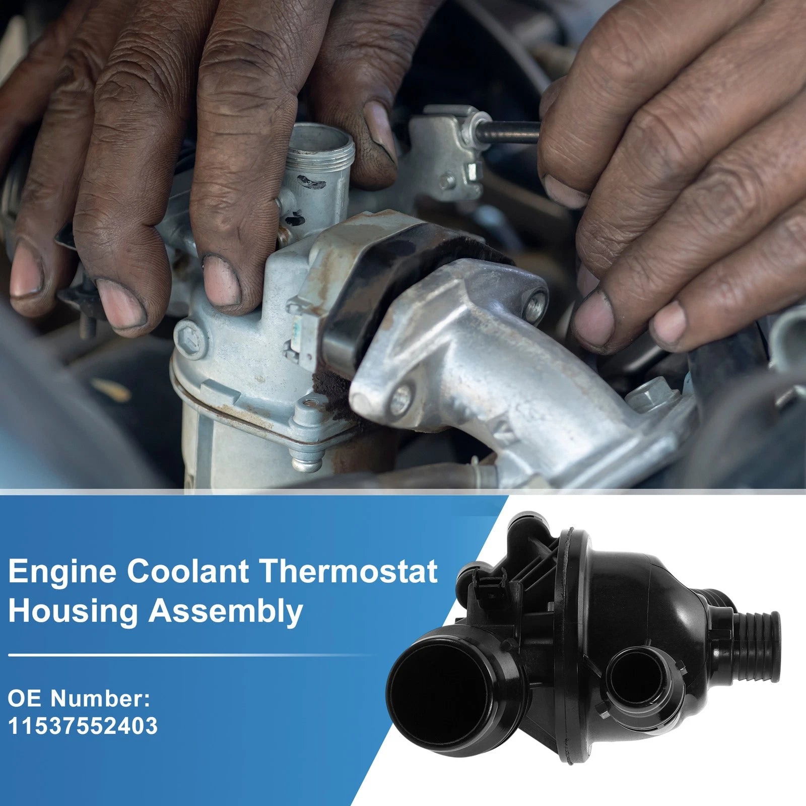 Engine Coolant Thermostat Housing Assembly OEM for BMW 3-Series E90 (2005–2013)