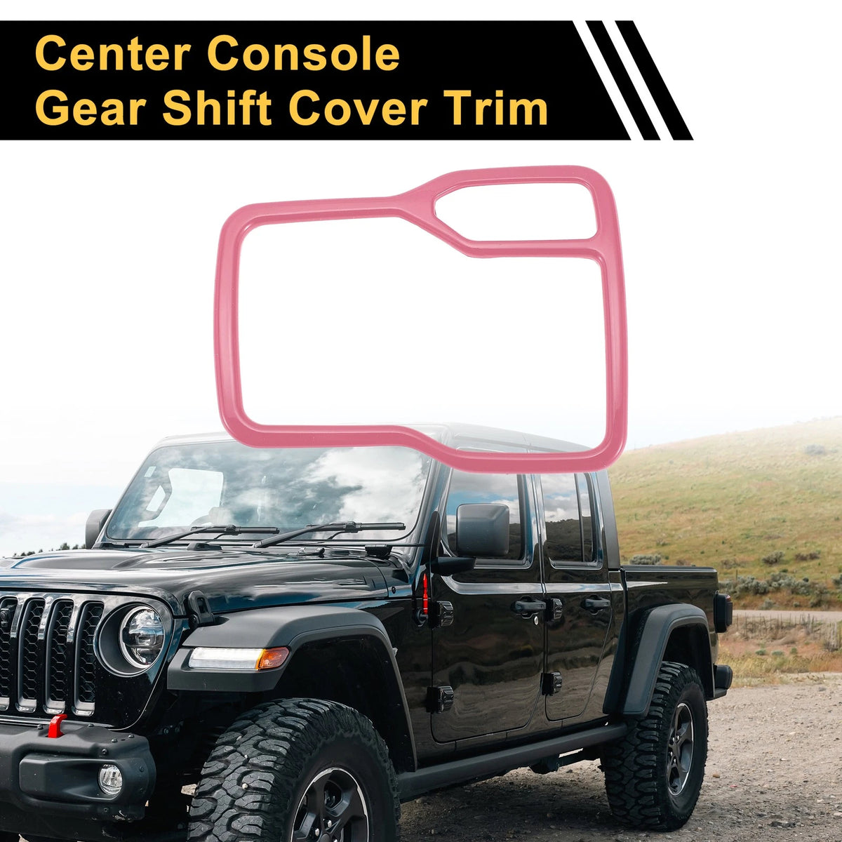 1 Pc Center Console Gear Shift Frame Cover Trim for Jeep Wrangler JL (2018–2023)