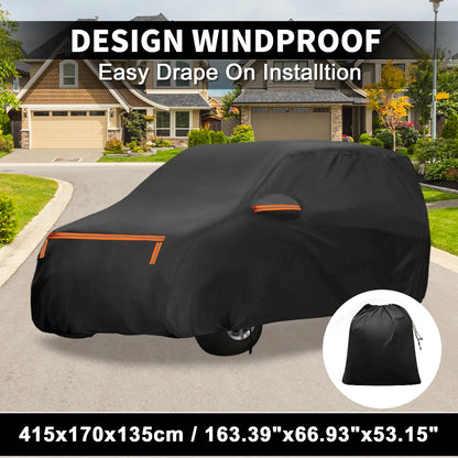 Waterproof Car Cover with Zipper for Toyota Vitz (2005–2013)