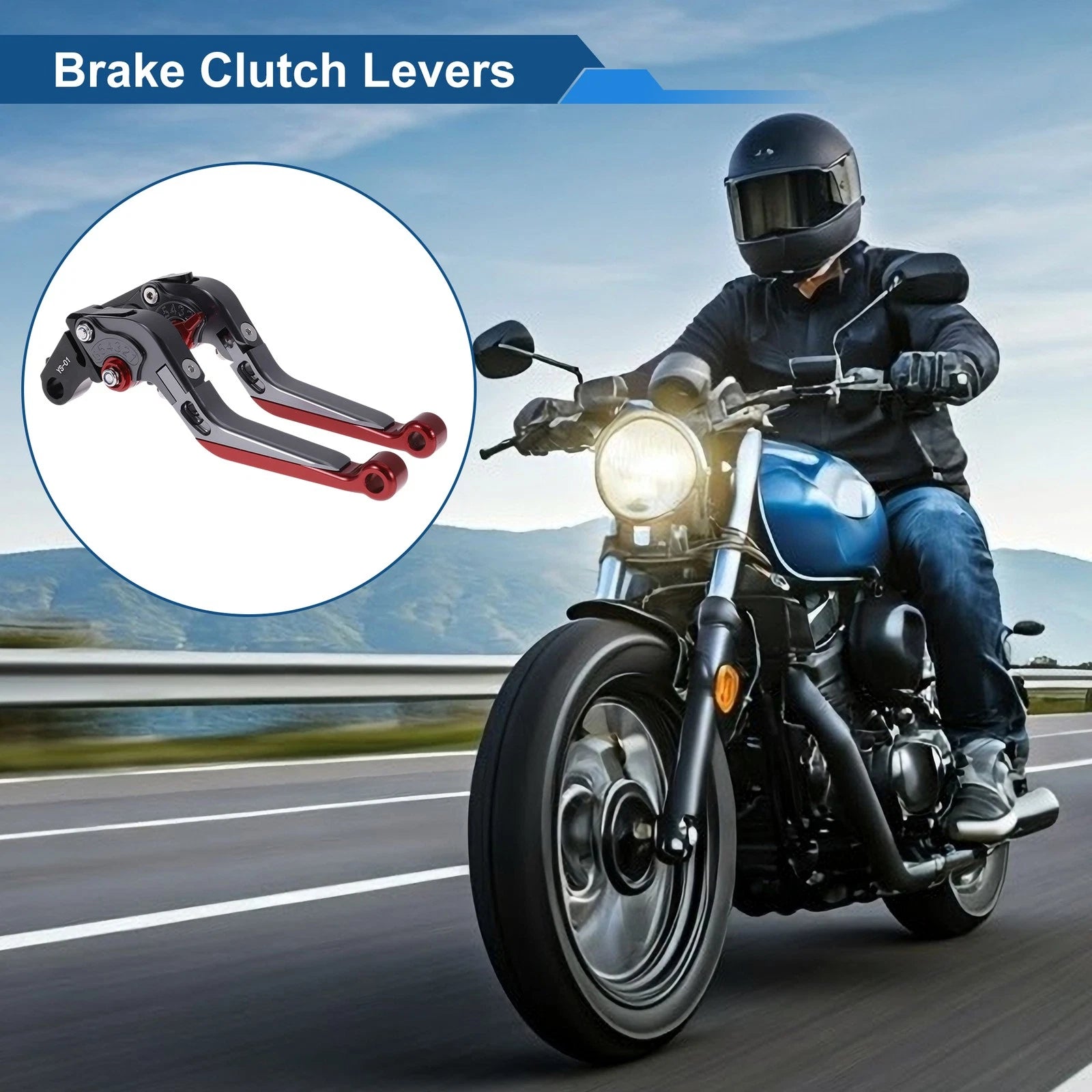 Adjustable Clutch Lever Short Long for Honda X11 (1999–2002) Titanium Red