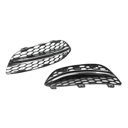 Front Bumper Fog Light Grilles Cover for Benz C Class W205 (2015–2021)