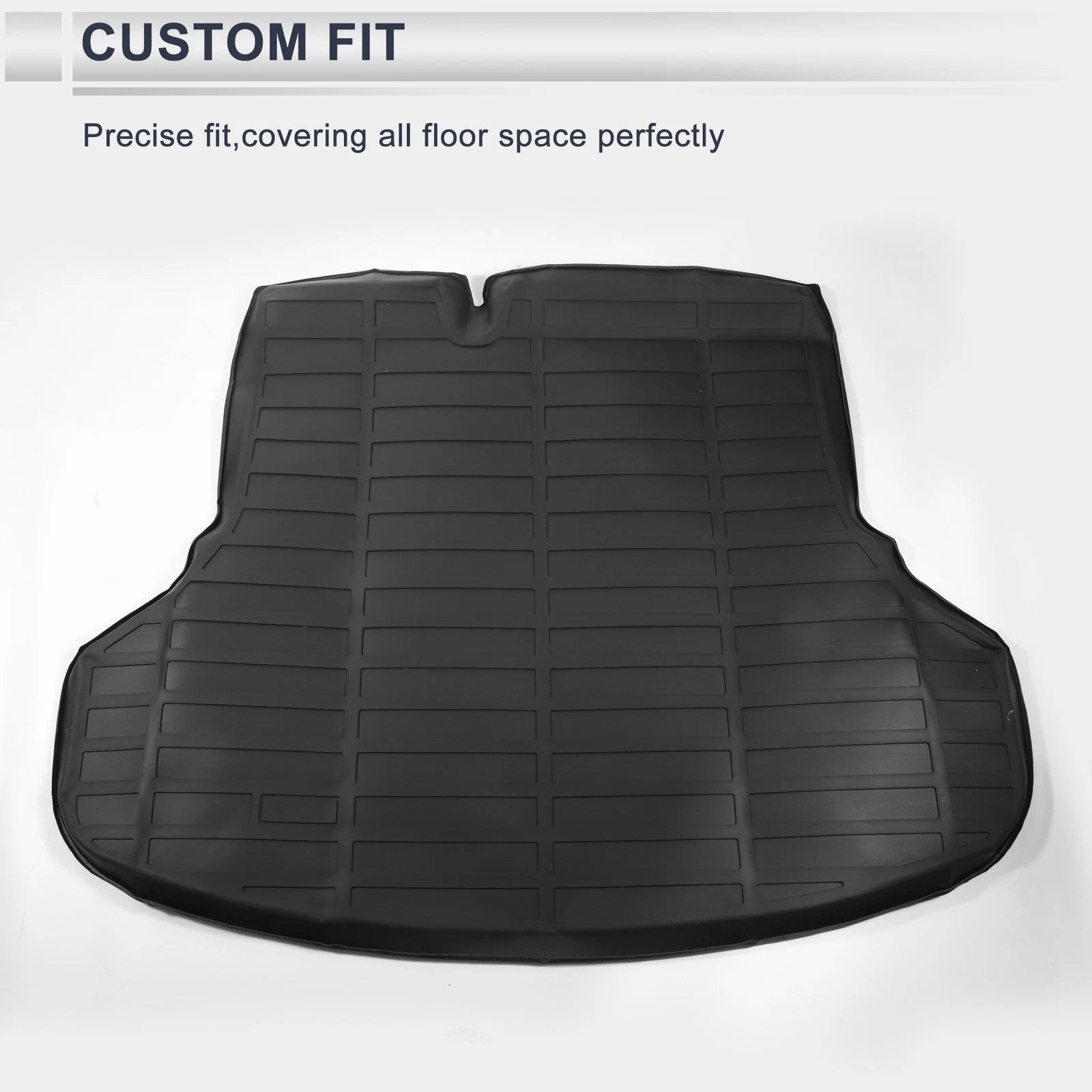 Cargo Liner Rear Trunk Mat for Nissan Sentra (2014–2019) TPE Long Grid Pattern