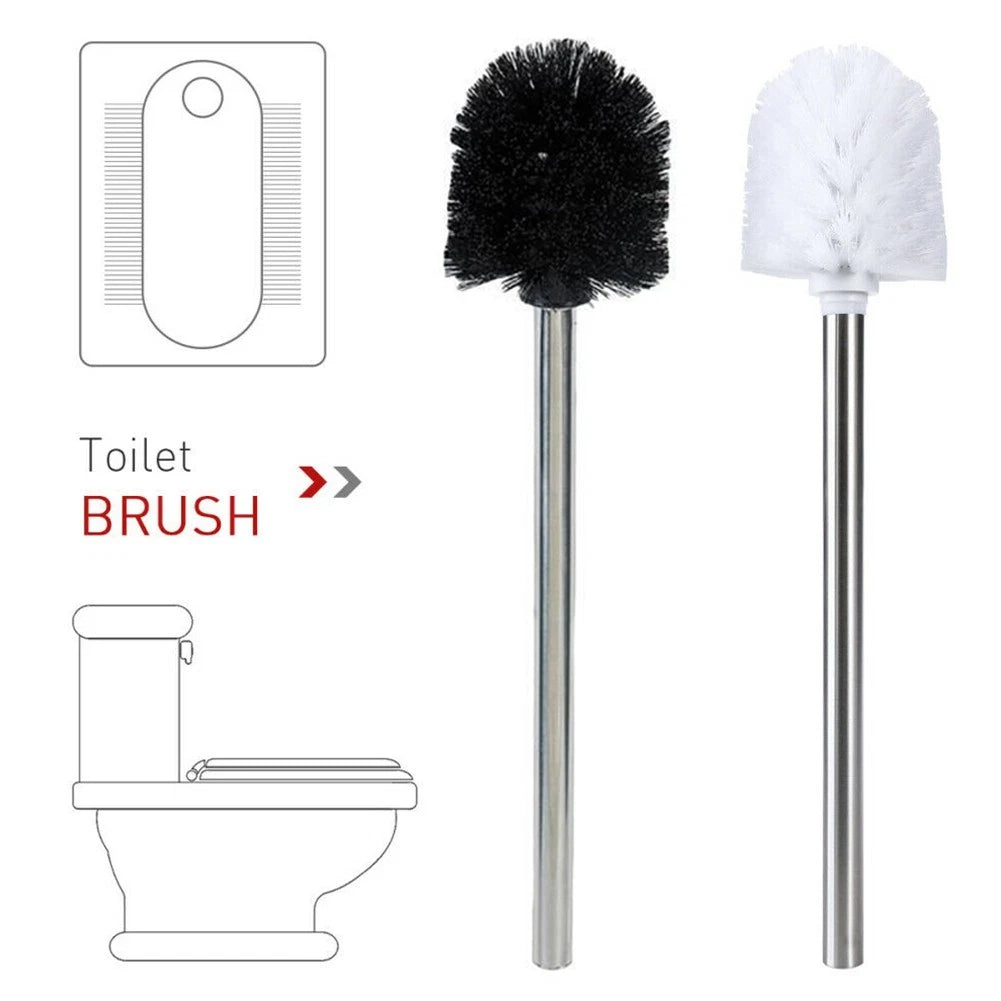 Toilet Brush Stainless Steel Chrome for Household Use