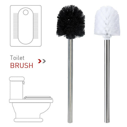 Toilet Brush Stainless Steel Chrome for Household Use