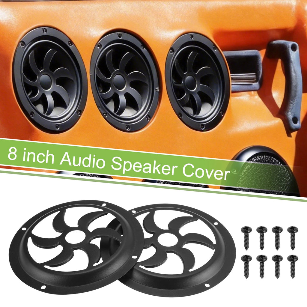 8" Speaker Grill Covers for Audio Speaker Subwoofer (Black)