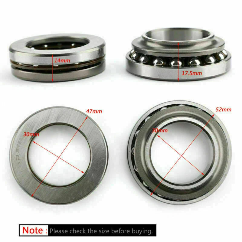 Tapered Roller Bearing Set for Kawasaki EX250 Ninja 250R EL250 BN125 EX400 (1988–2012)