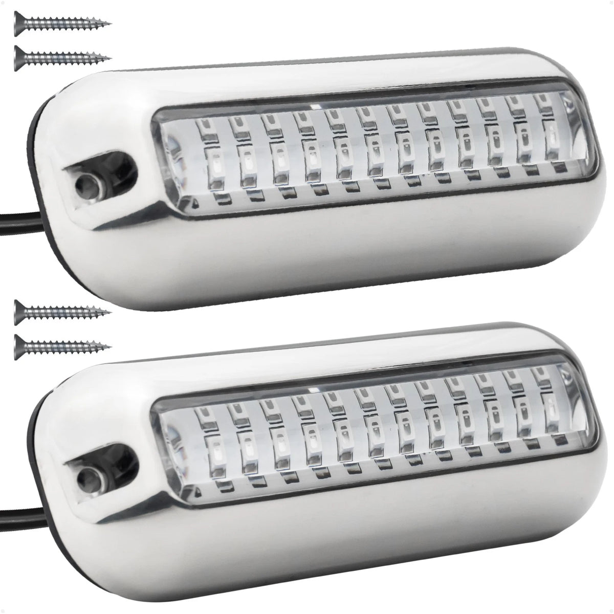 2X LED Underwater Transom Lights for Boat (12V)