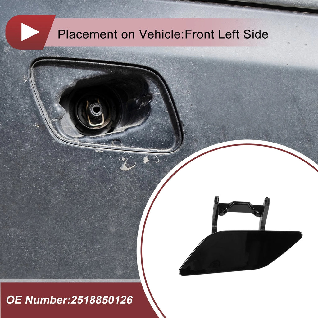 Front Left Bumper Trim Nozzle Cover Replacement for Mercedes-Benz R350 (2010–2017)