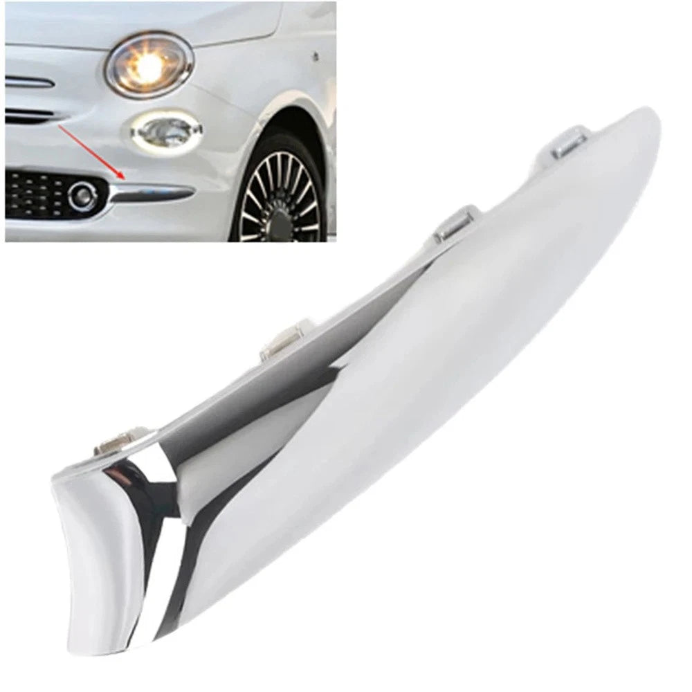 Left Front Bumper Moulding Chrome Trim for Fiat 500 (2016–2020) 735642306