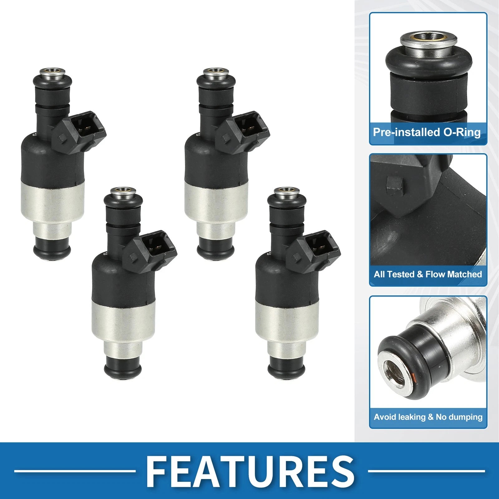 Fuel Injector Replacement for Chevrolet Cavalier 2.2L 1998–2000 (4 Pcs)
