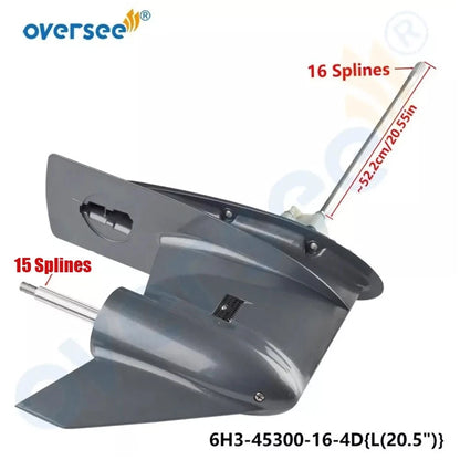Lower Unit Assy Long Shaft for Yamaha 60 70HP 2-Stroke (6H3-45300-20-8D)