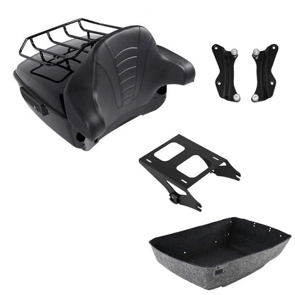 Trunk Backrest Pad Mount Rack for Harley Touring FLHT (2014–2026)