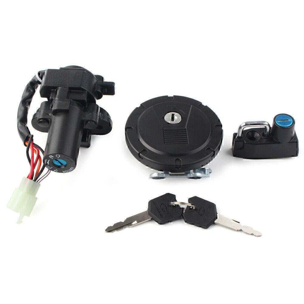 1 Set Ignition Switch Fuel Gas Cap Lock Fit Kawasaki KLX250/250S/SF KLX125 KL250