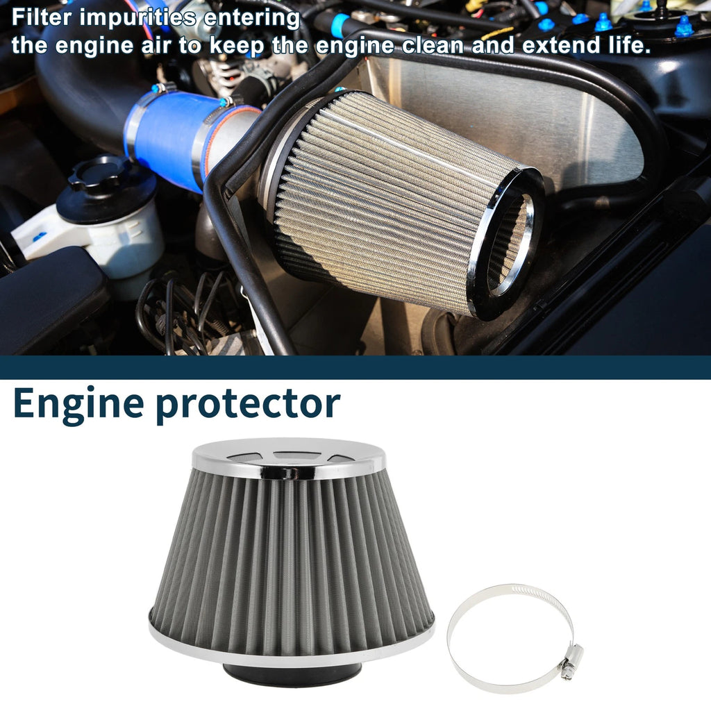 Set of 1 Engine Air Filter 76mm High Flow for Car