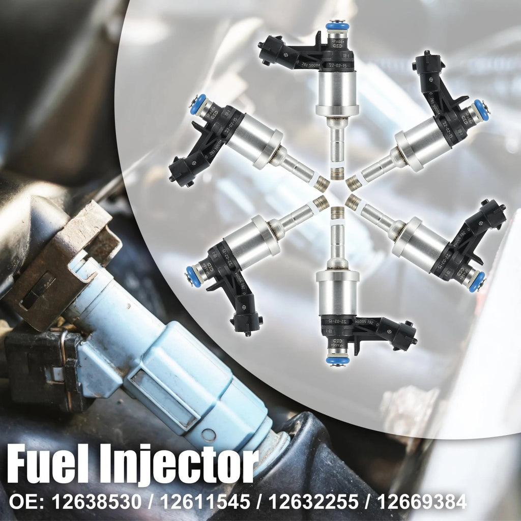 6 Pcs Fuel Injector Nozzle Replacement for GMC Acadia Saturn Outlook (2008–2010)