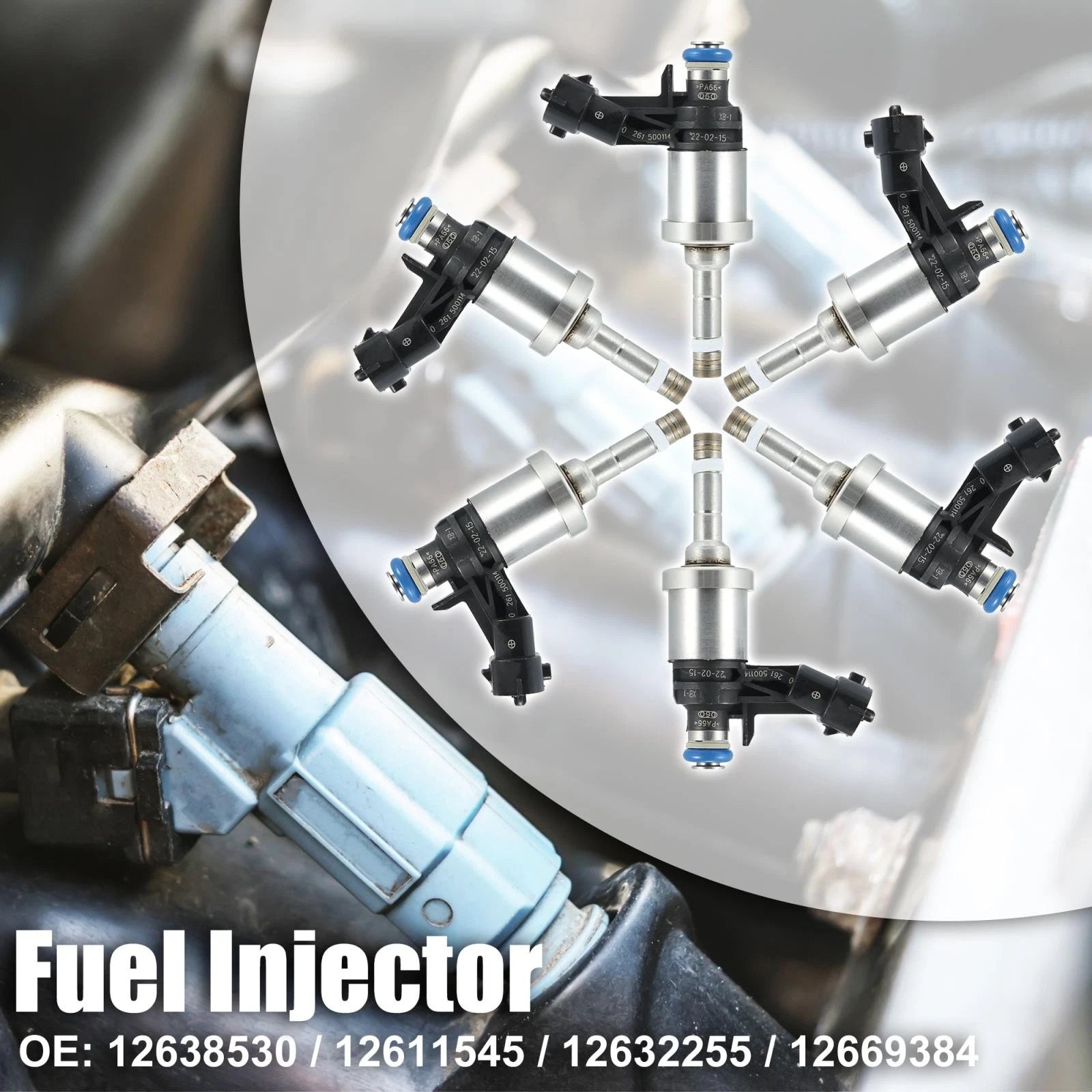 6 Pcs Fuel Injector Nozzle Replacement for GMC Acadia Saturn Outlook (2008–2010)