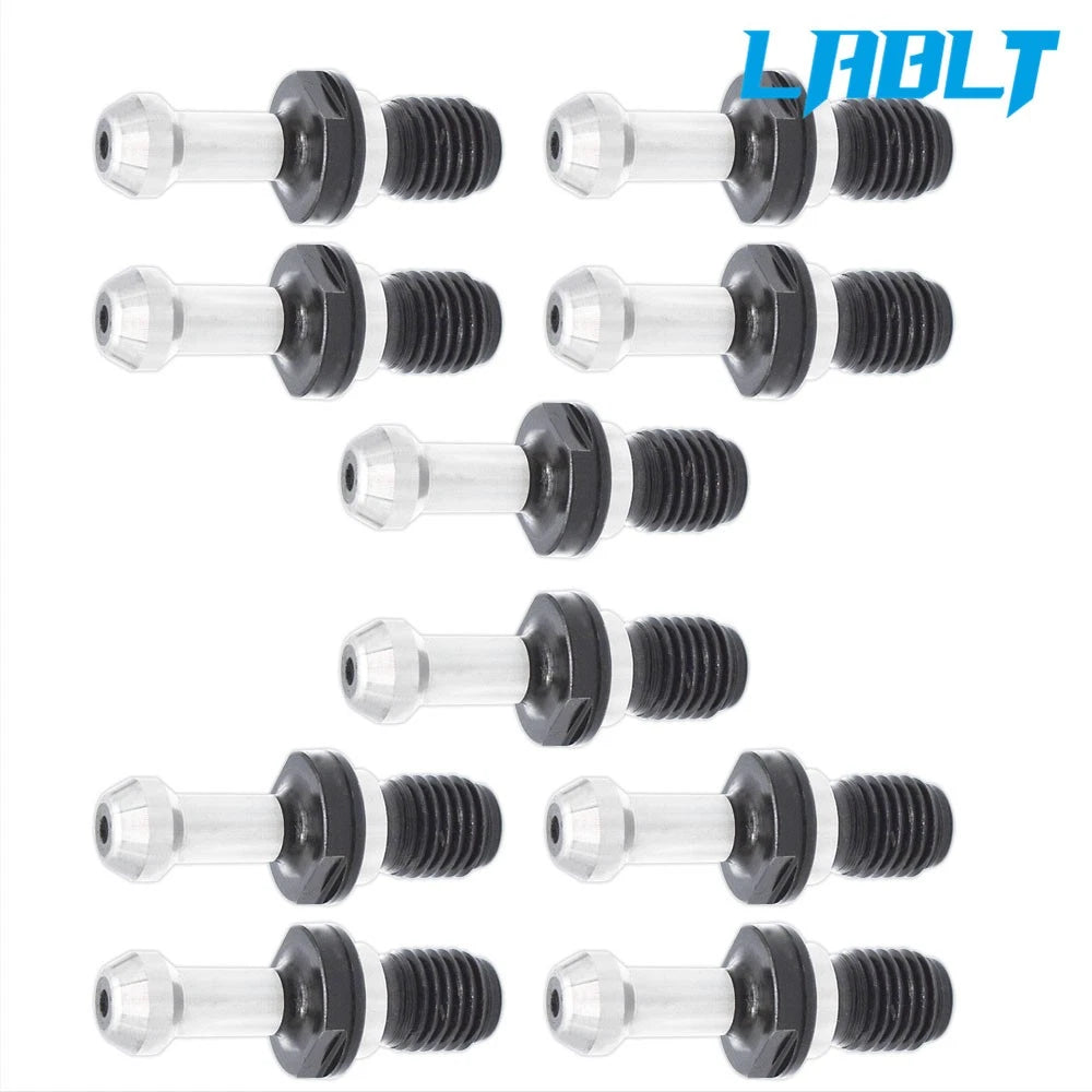 10Pack Pull Stud Retention Knob for Hass Kia Toshiba CNC (BT40, 45°, 0.589")