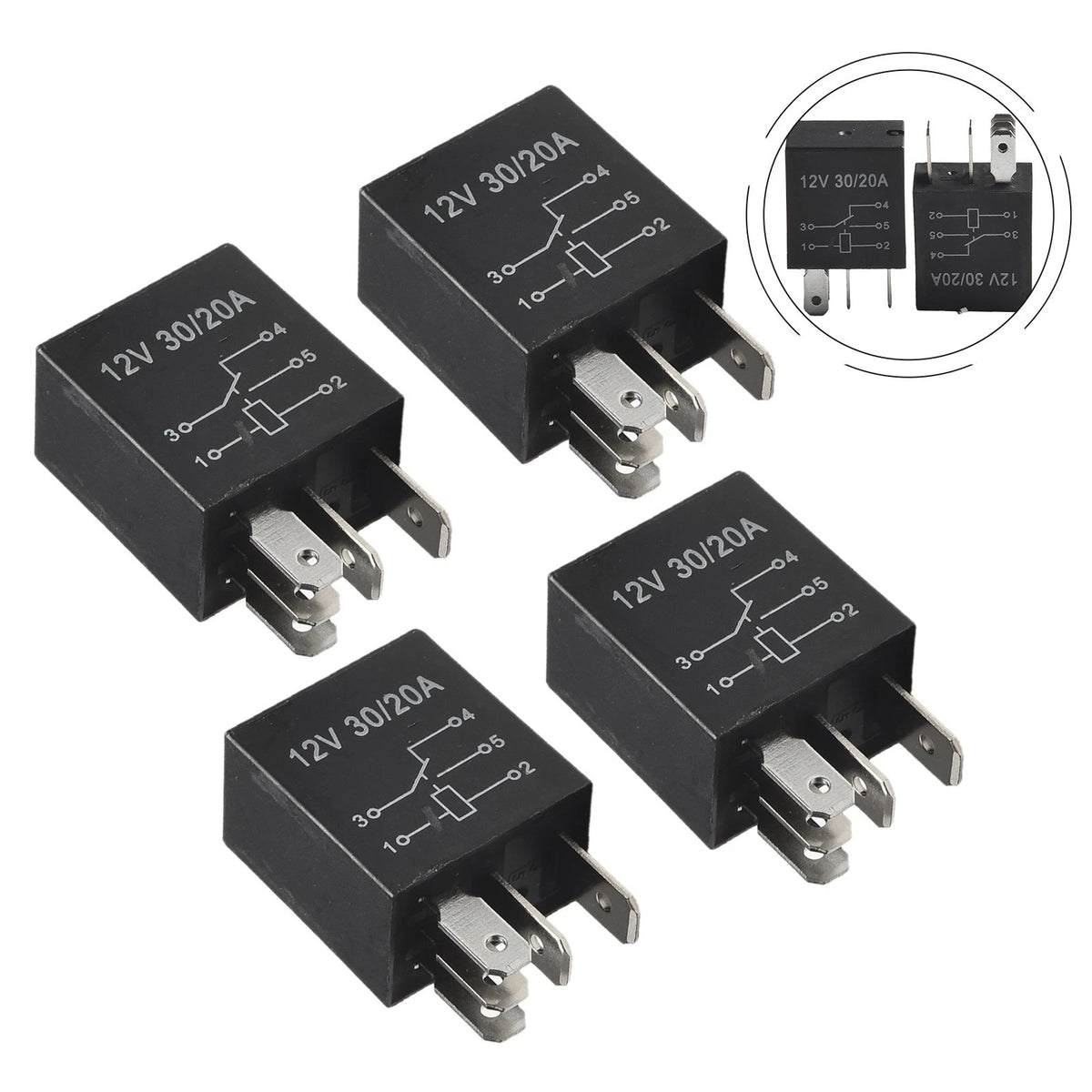 14 PCS 5 Pin Multi Purpose Relay for Automotive Applications