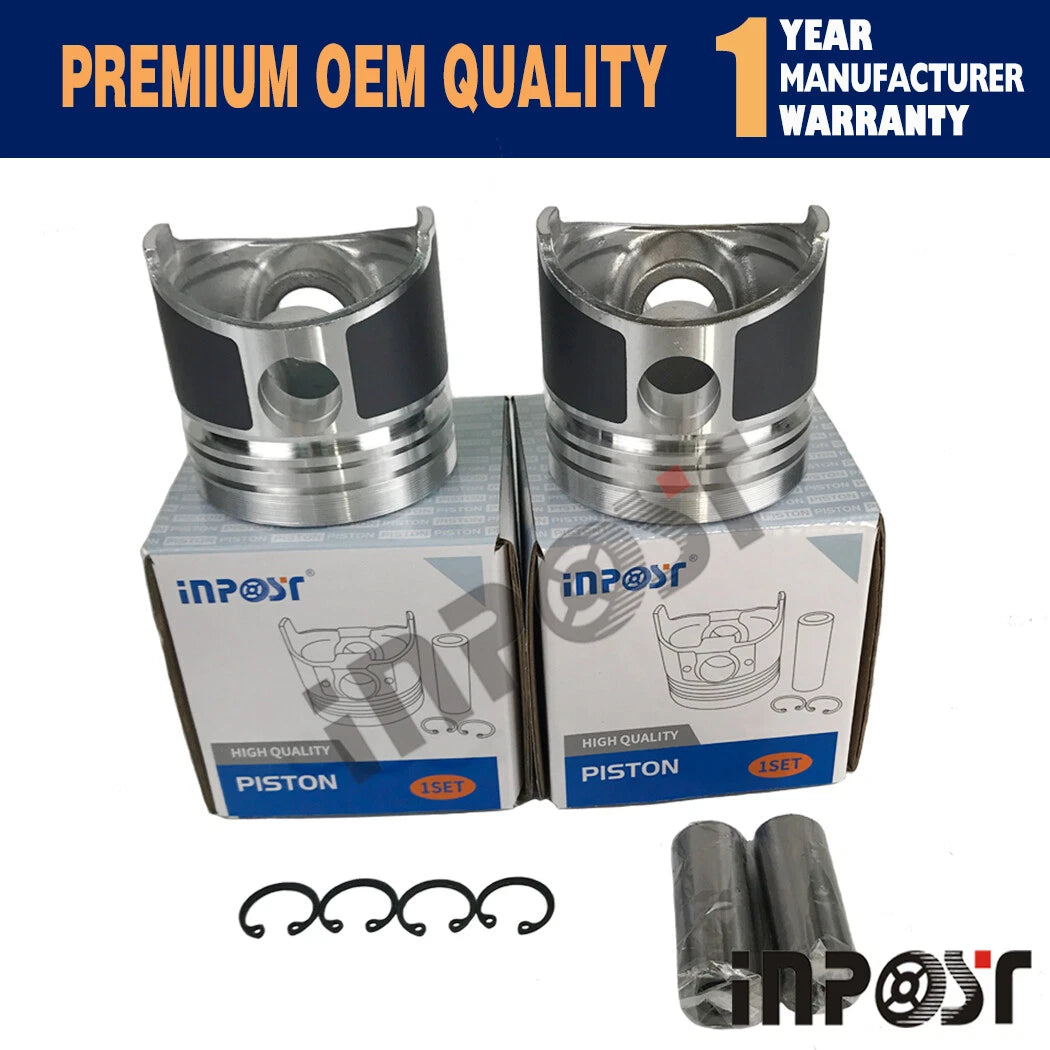 2 Sets STD Pistons for Kubota Z600 ZB600 Engine (B4200)